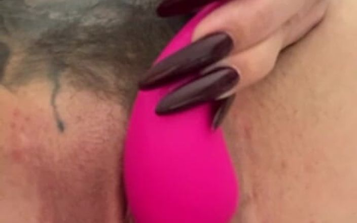 Nastasia_ink: Watch Me Masturbating Slave. Hot MILF, Pierced Pussy, Toy, Long...