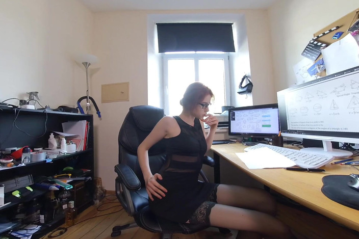 FeelMeVR: Le 18+ teen virtual 3D si spoglia nel mio ufficio