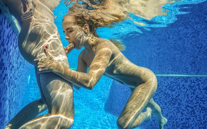AproductionA: Mona Blue Fucks Her Stepbrother Underwater