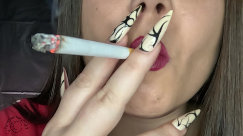 Your fantasy studio: Red Lipstick Smoking Big Puffy Cigarettes