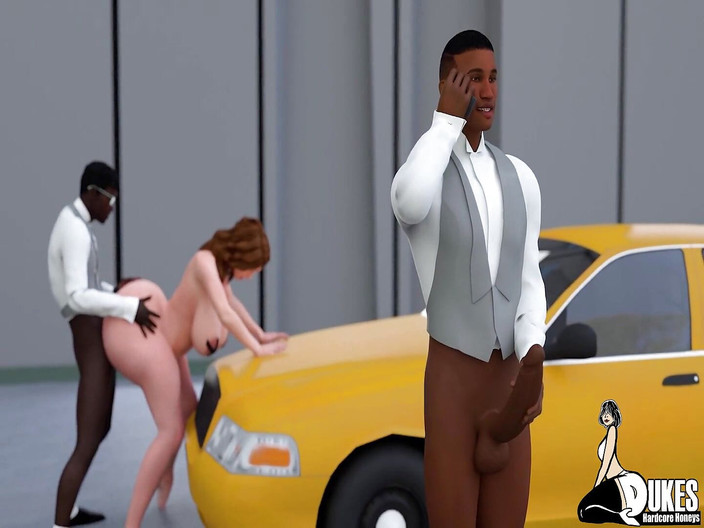 Dukes Hardcore Honeys: Caliente bbc folla gran botín milf en el capó de...