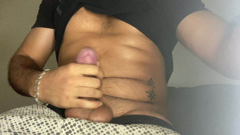 Licking me with pleasure: Making my dick hard and playing until i’m smeared cum
