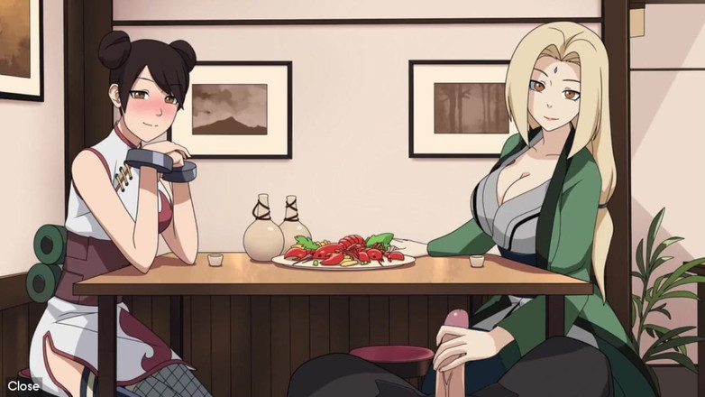 LoveSkySan69Real: Naruto - Kunoichi Trainer - Part 19 - Tsunade Handjob Under Table by Loveskysanx