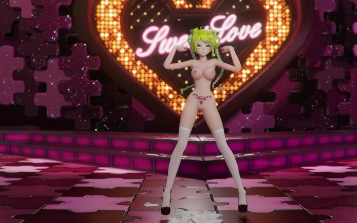 Smixix: Hatsune Miku Shake это песня раздевание танец, хентай MMD 3D блондинка, цвет волос, монтаж Smixix