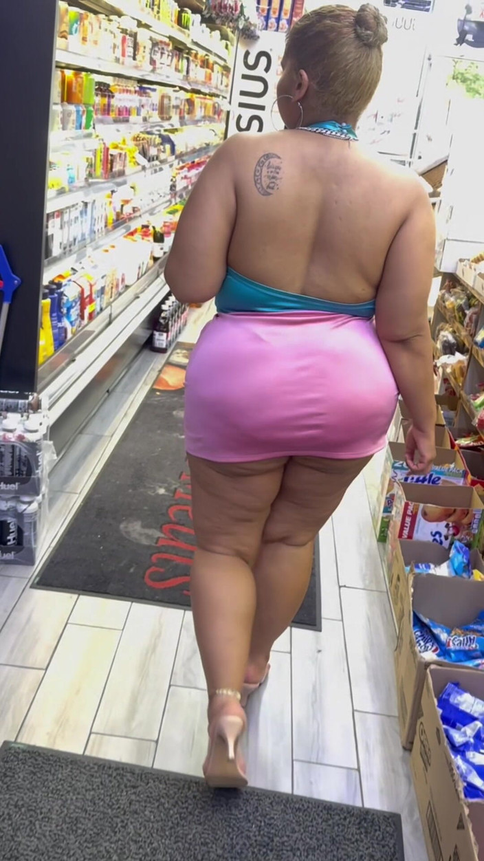 PutiLing: Big Booty Latina BBW Thick Legs Mini Skirt High Heels...