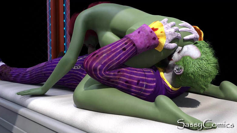 Sassy comics: Joker Conjigual Visit from Poison Ivy at Mazimum Security Prison -...