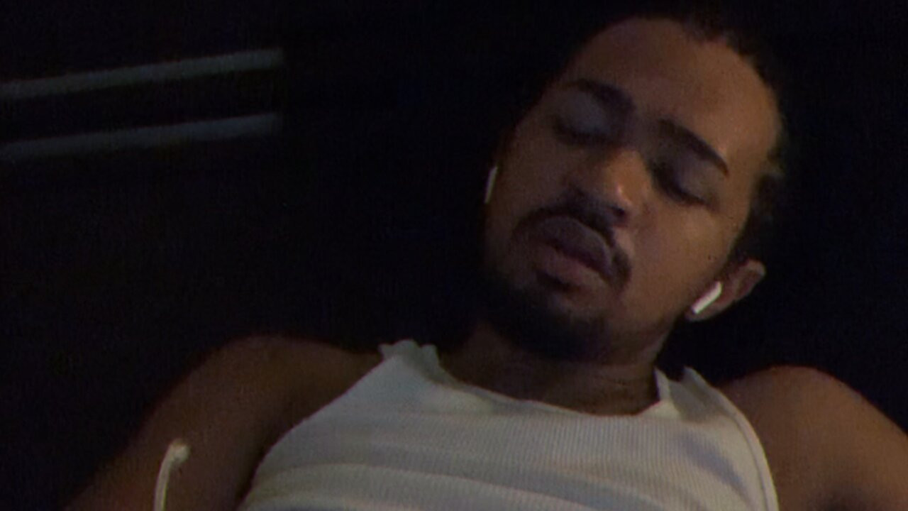 Mishaun Strokes Cock And Relaxes In Bed