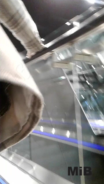 Ein schöner Blick auf die Rolltreppe.