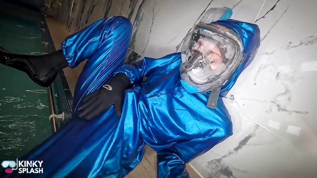 Latex Lagoon: the Double-suit Secret with Full Face Snorkel Mask