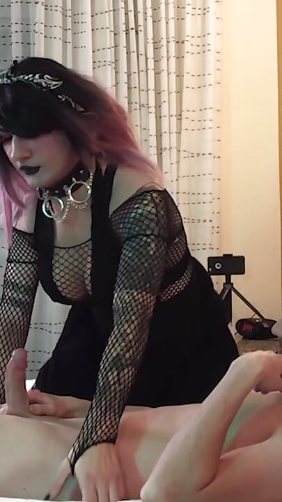 Goth Sissy Jade Madison Deepthroating Dick - Compilation 1
