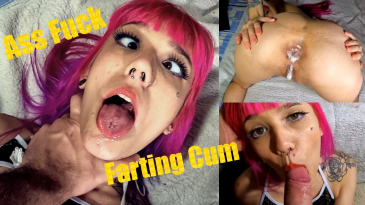ein kleiner arsch für anal furzt mit sperma ..?