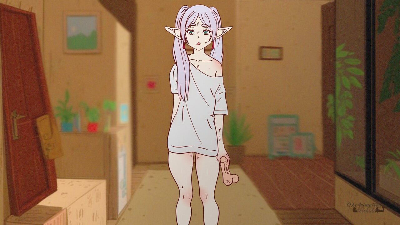 Frieren wurde in klebriges sperma gefangen und in den arsch gefickt! Stark, Fern hentai, Cartoon, parodie!