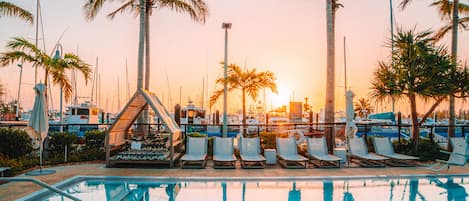 2 outdoor pools, open 8:00 AM to 10:00 PM, sun loungers