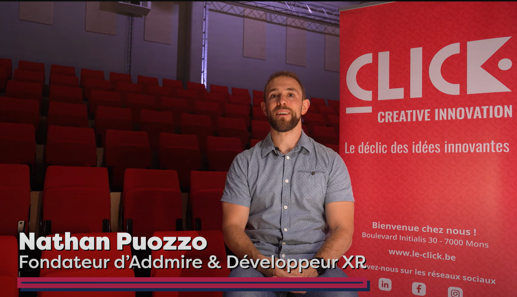 Addmire, porté par Nathan Puozzo, est un projet accompagné par le CLICK