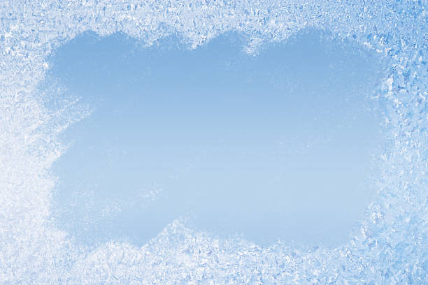 Frost Pattern Background stock photo