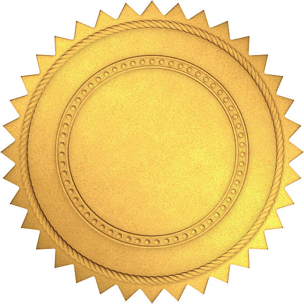 Golden Seal stock photo