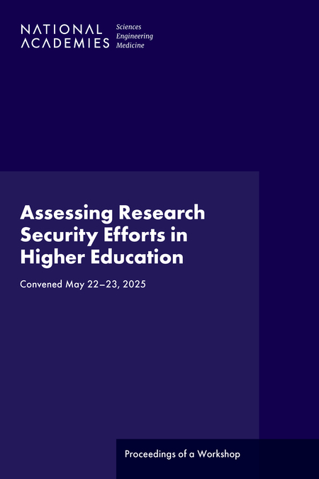 Cover of 'Assessing Research Security Efforts in Higher Education'