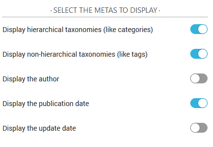 post metas in customizr theme
