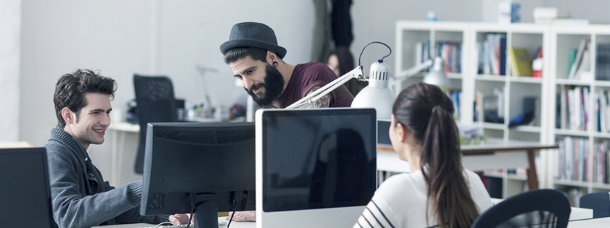 People working together in an office