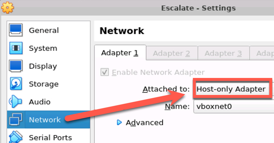 Figure 11.1 – The virtual network interface configuration