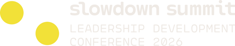 Slowdown Summit logo, Columbus Ohio redefine leadership conference