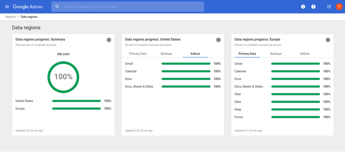 Data Regions for Enterprises