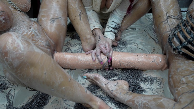 6. Download full pics of Feeding with Feet from powerfetish.com